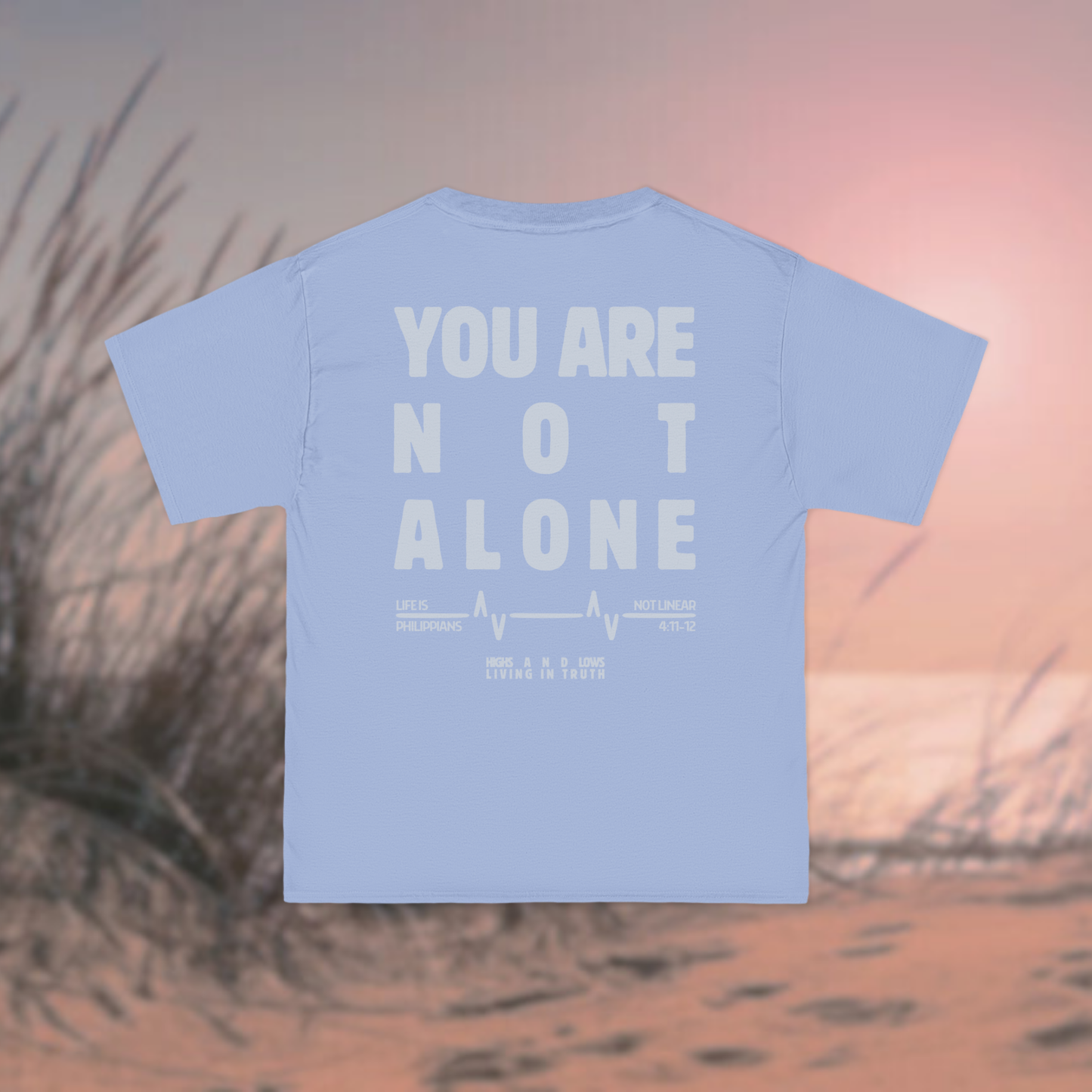 Highs and Lows Tee (Monochrome Blue)