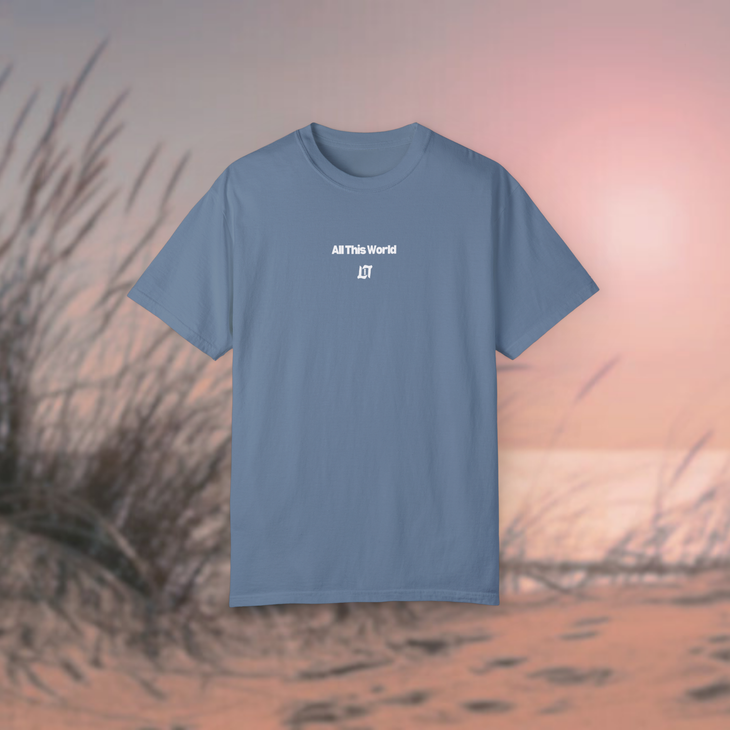 All This World Tee (Smokey Blue)