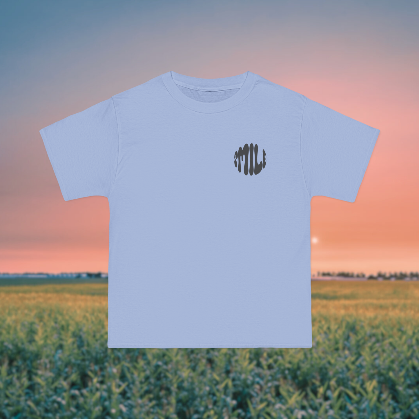 Smile Tee (Powder Blue)