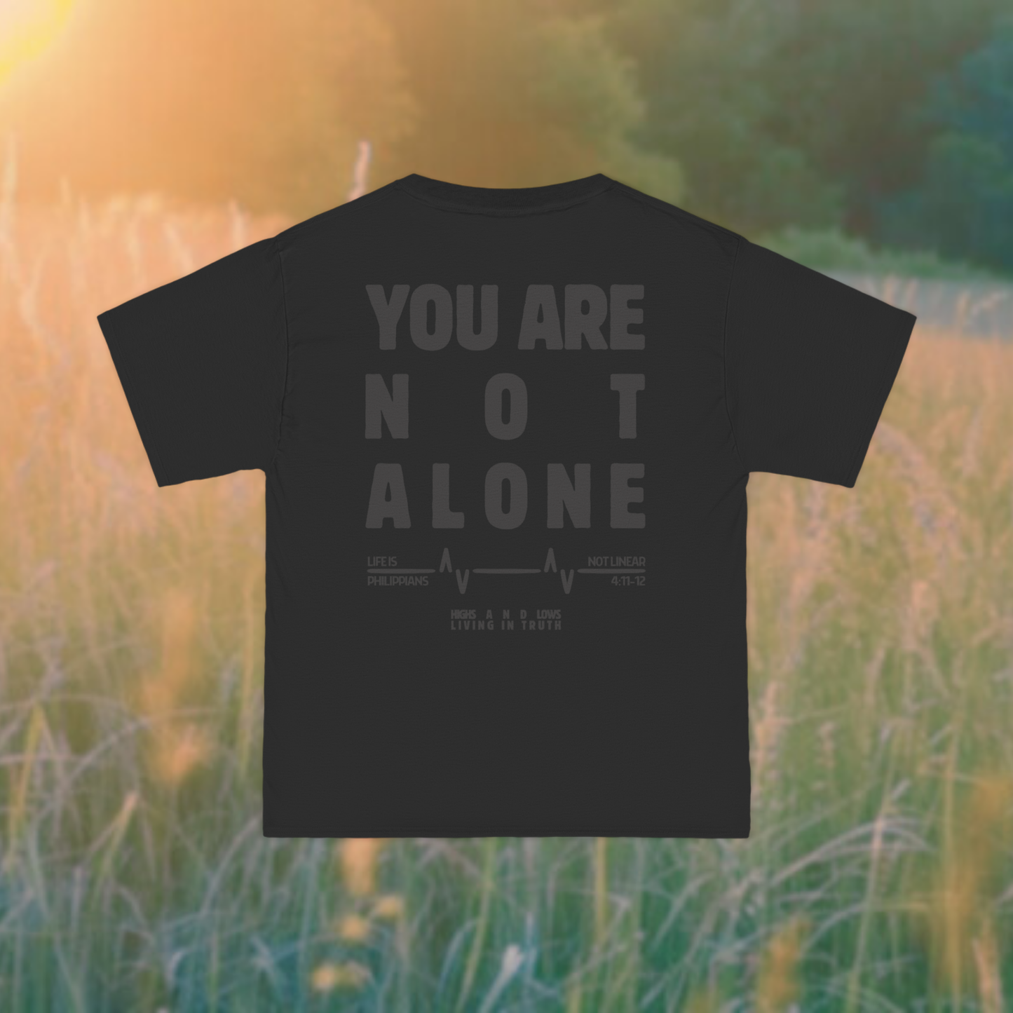 Highs and Lows Tee (Monochrome Black)