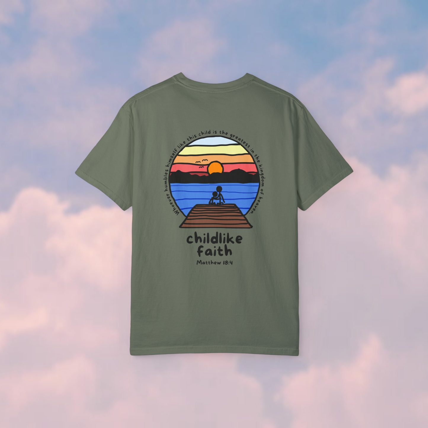 Childlike Faith Tee (Moss)