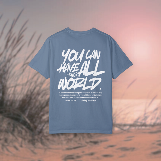 All This World Tee (Smokey Blue)