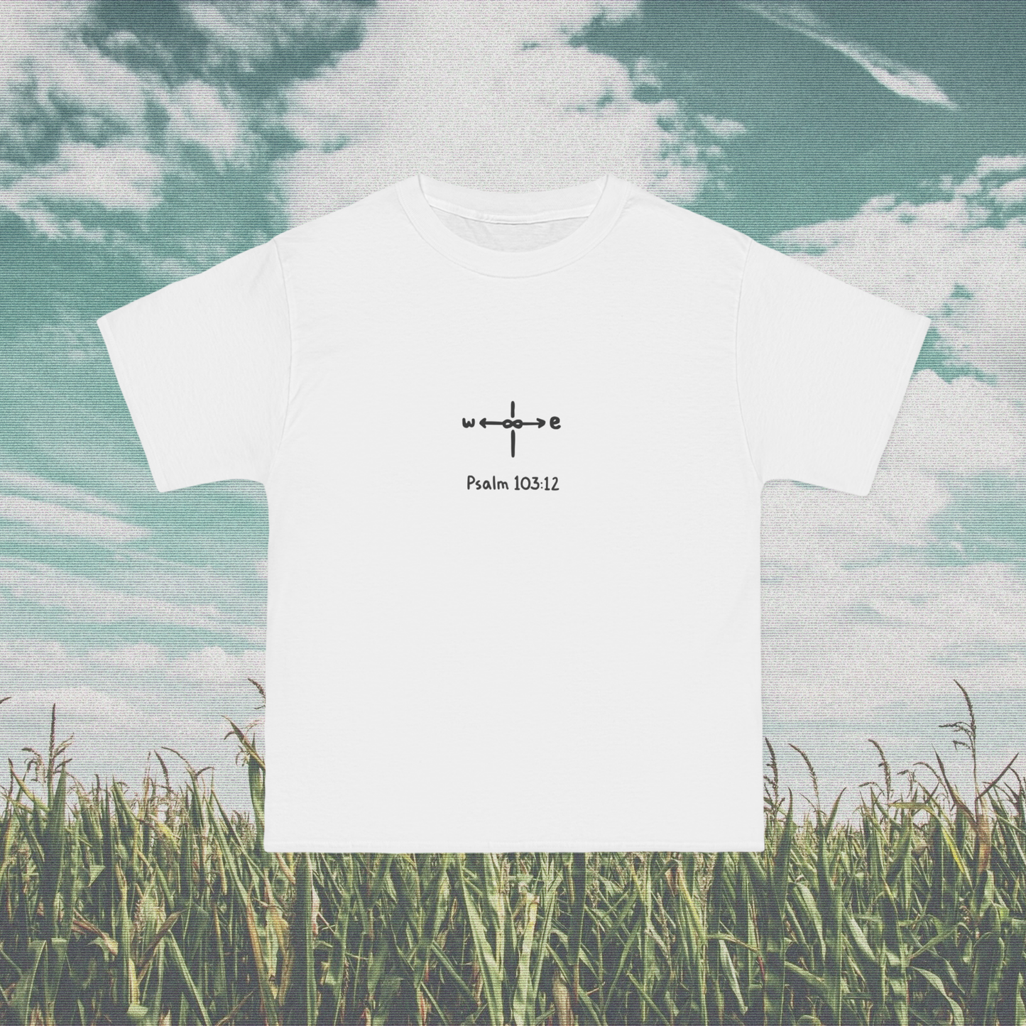 Psalm 103:12 Tee (White)